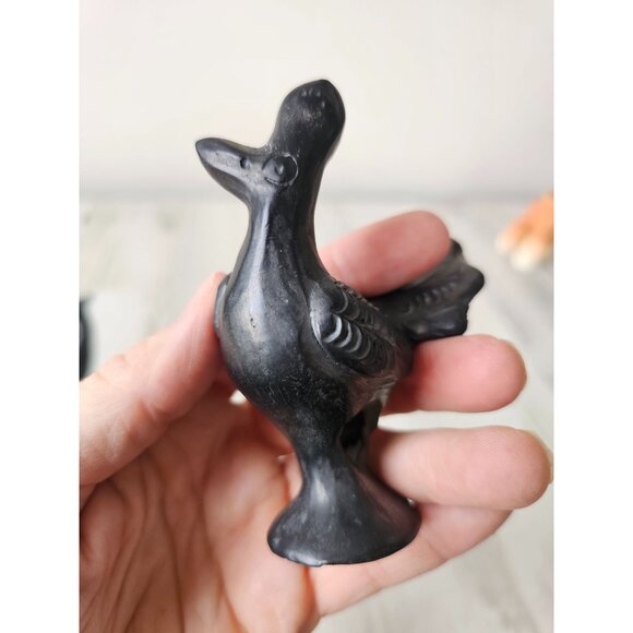 Vintage bird unique statue figurine mini rooster whistle as is‎ set - Picture 8 of 13